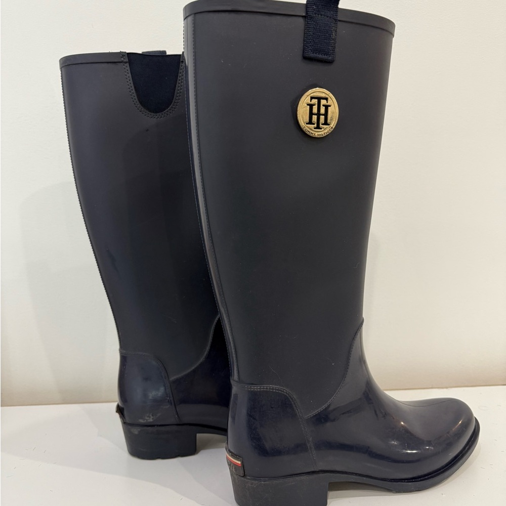 Tommy Hilfiger Black Rain Boots